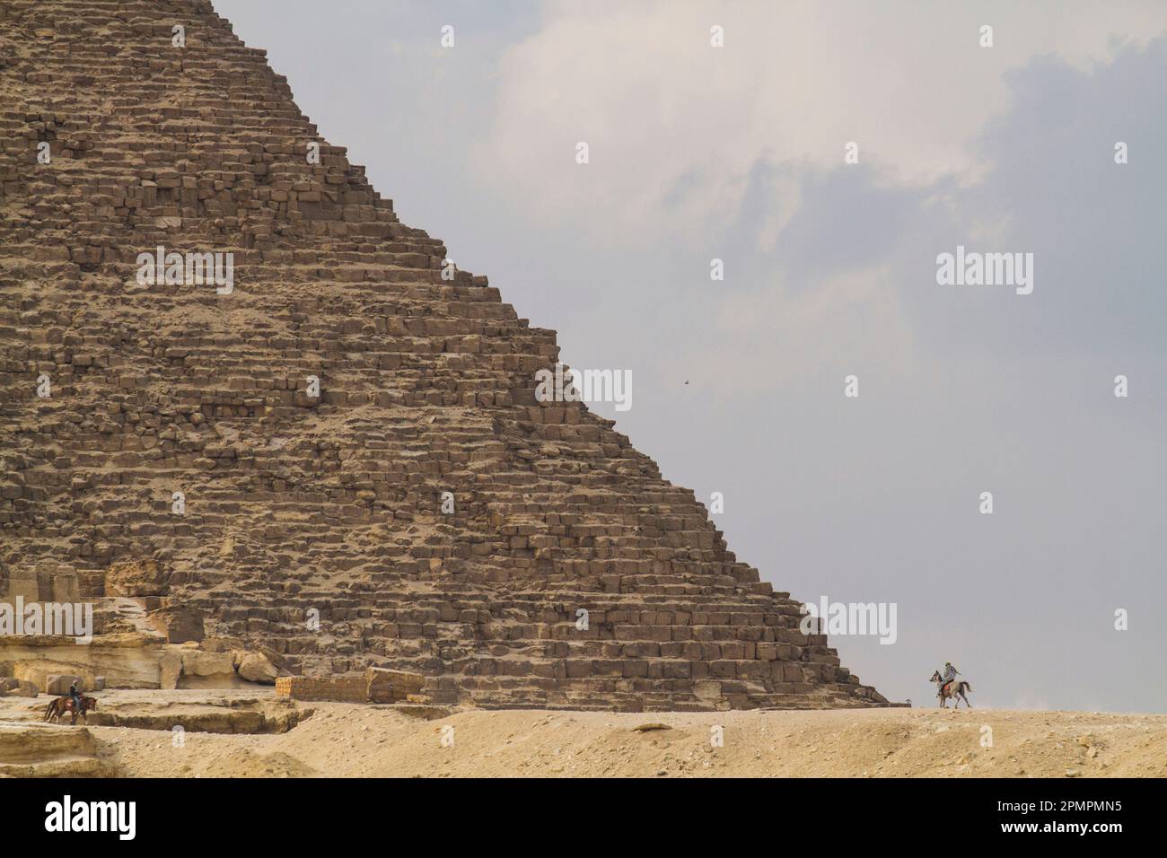 Die große Pyramide von Gizeh in Ägypten; Kairo, Ägypten Stockfoto