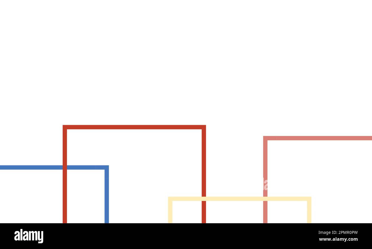 Hintergrund für Linienbox. Hintergrund des Konturrahmens. Rahmenhintergrund des Kästchens. Hintergrund in Kastenform Stock Vektor