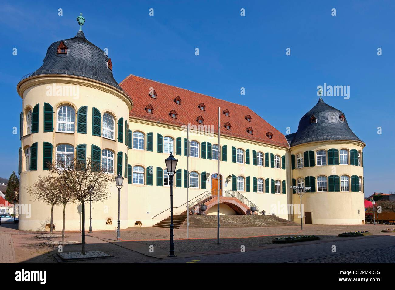 Schloss Bergzabern, Bad Bergzabern, Deutsche Weinstraße, auch südliche Weinstraße, Südpfalz, Pfalz, Rheinland-Pfalz, Deutschland Stockfoto