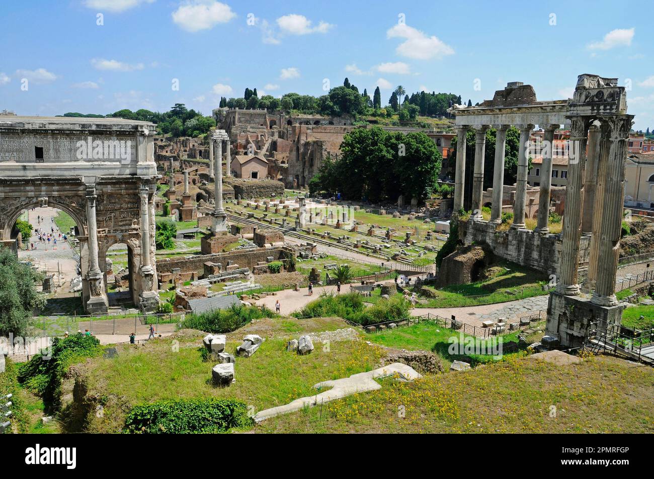 Kaiserliche Foren, Kaiserliches Forum, Forum Romanum, Rom, Latium, Italien Stockfoto