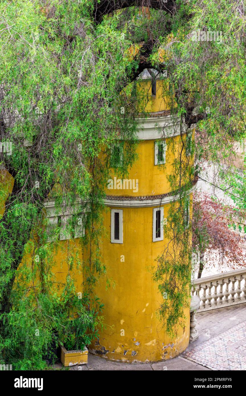 Cerro Santa Lucia Park, Gründungsort von Santiago, Chile Stockfoto