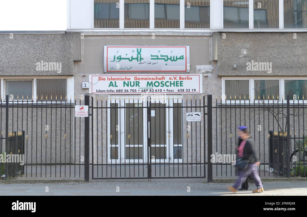 Al Nur Moschee, Haberstraße, Neukoelln, Berlin, Deutschland Stockfoto