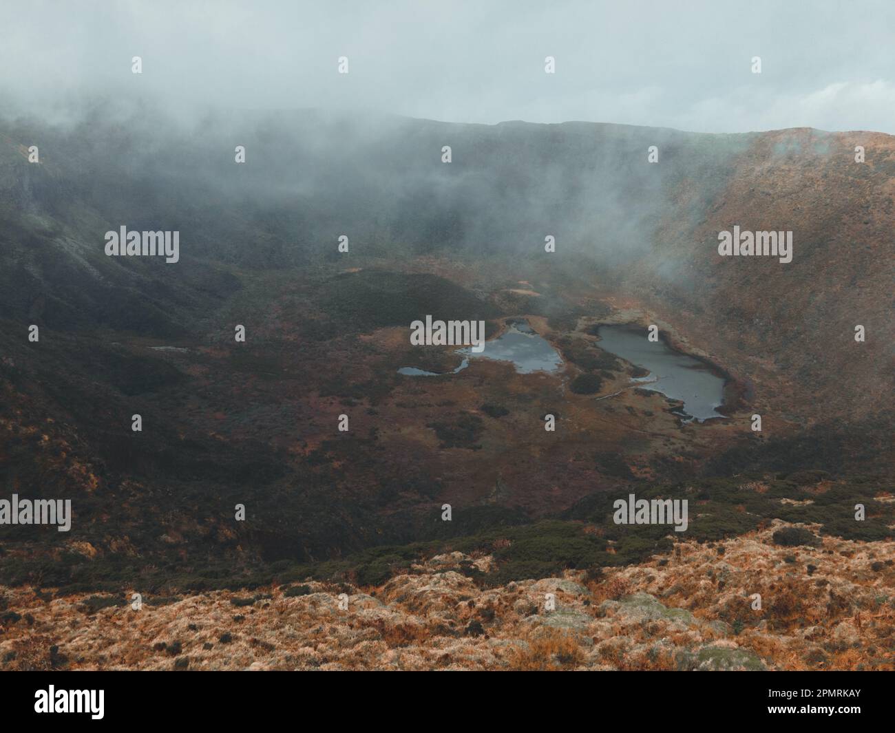 Caldeira do Cabeco Gordo in Faial, den Azoren Stockfoto