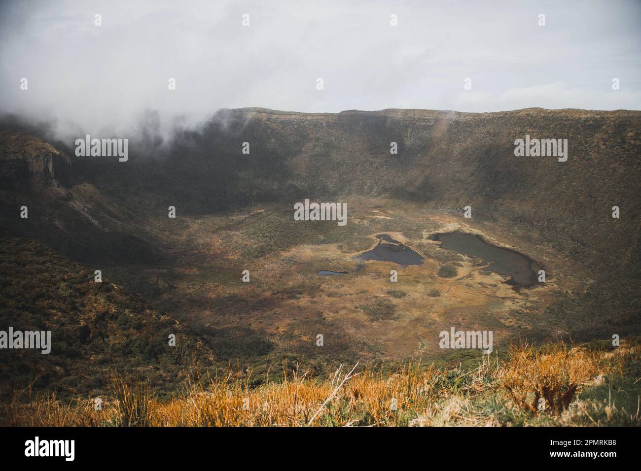 Caldeira do Cabeco Gordo in Faial, den Azoren Stockfoto