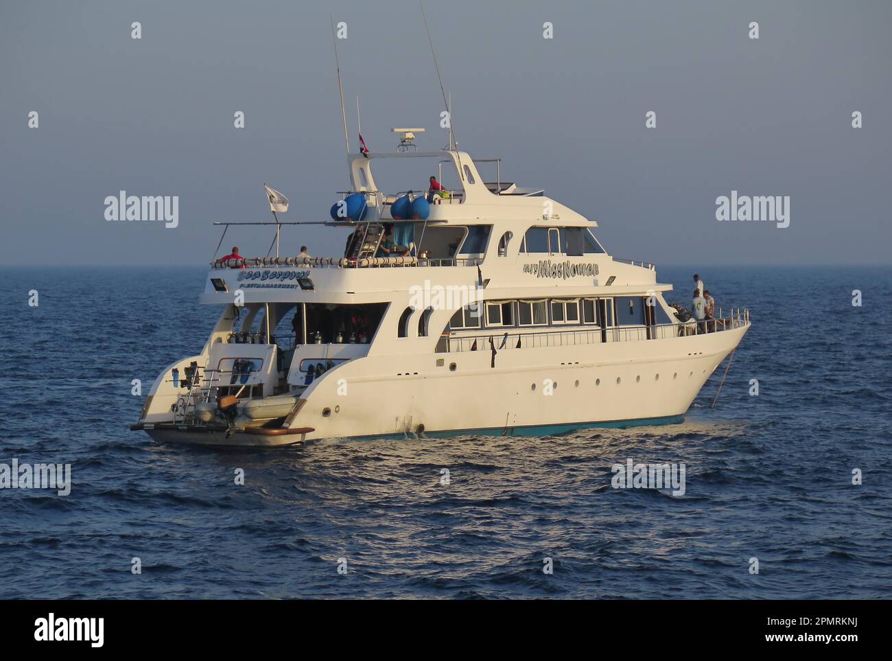 Safari-Schiff Miss Nouran, Rotes Meer, Ägypten Stockfoto