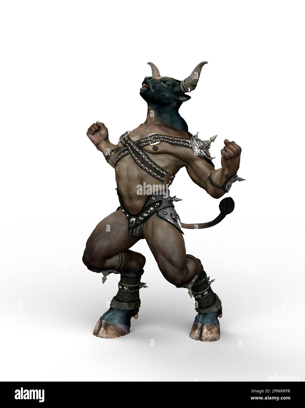 Ein Minotaurus, die mythische Kreatur aus der griechischen Mythologie