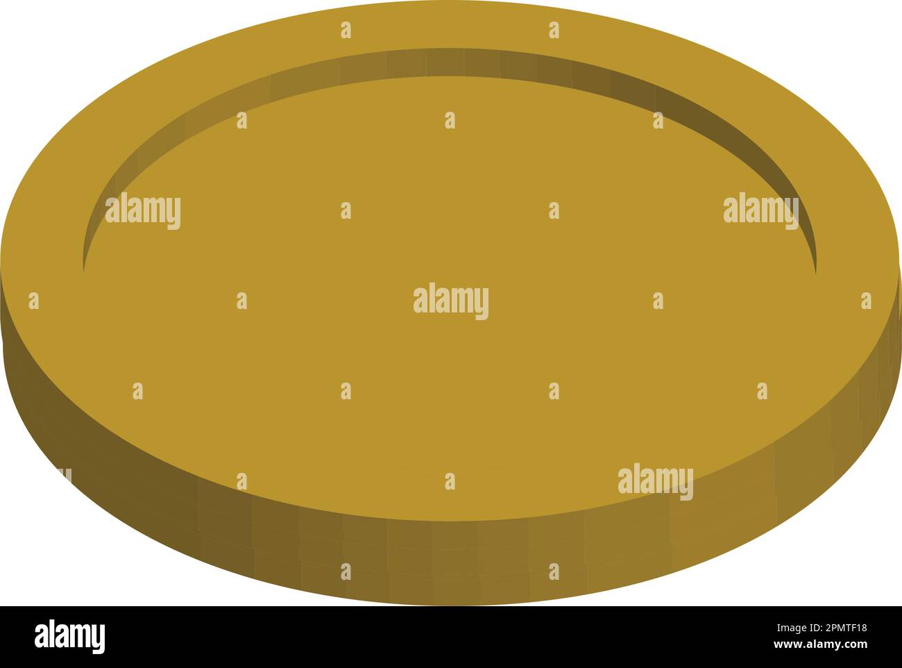 Vektordesign für Münzsymbole Stock Vektor
