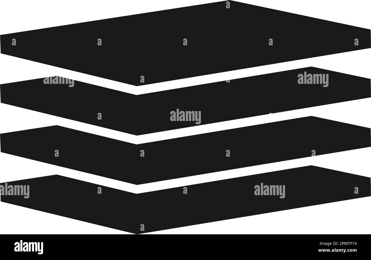 Ebenensymbol Vektordesign Stock Vektor