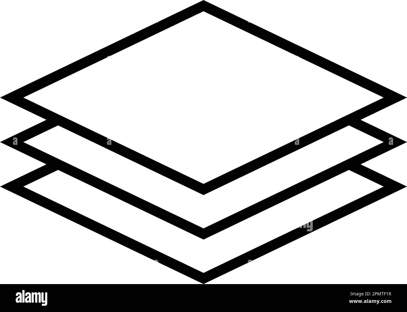 Ebenensymbol Vektordesign Stock Vektor