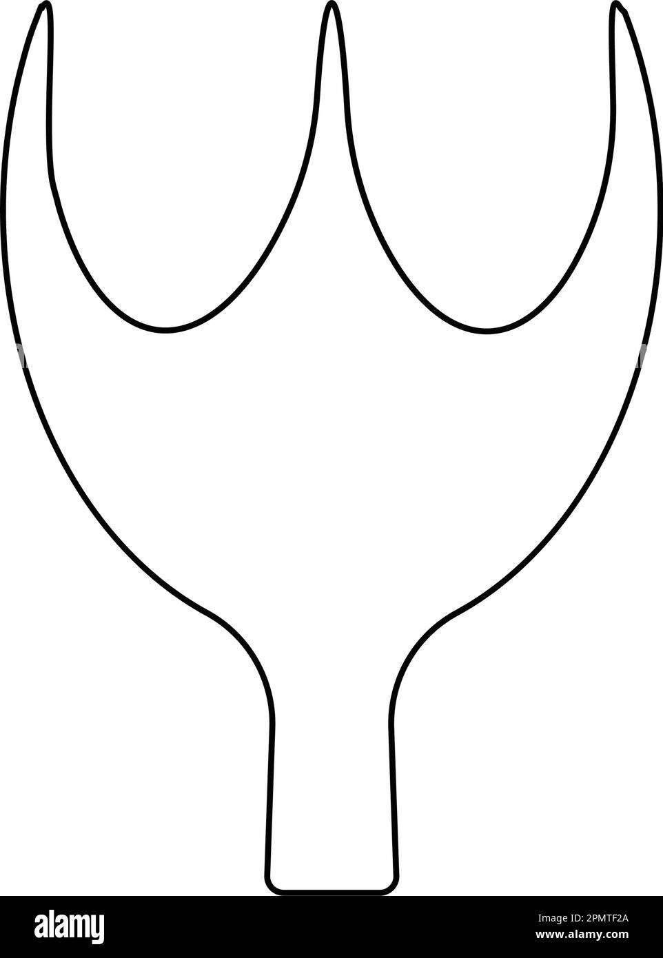 Entenbein-Symbol-Vektordesign Stock Vektor