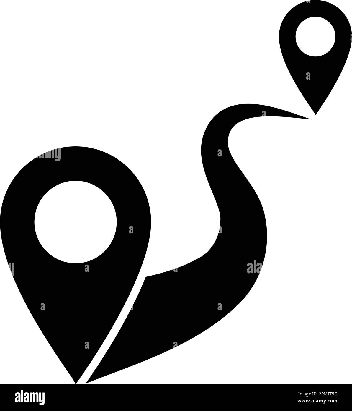 Design der Routensymbolvektor-Illustration Stock Vektor