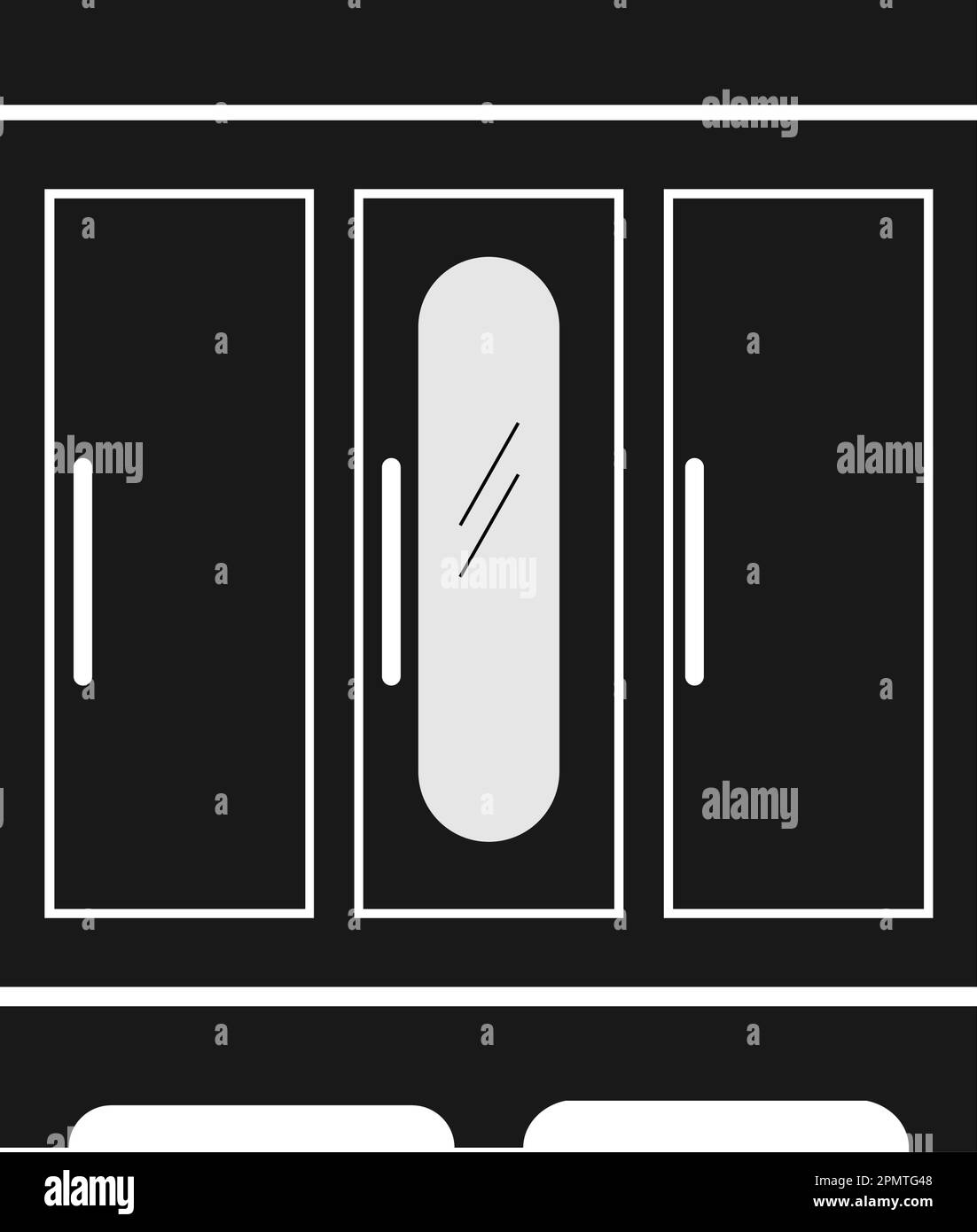 design mit vektorsymbolen für die garderobe Stock Vektor
