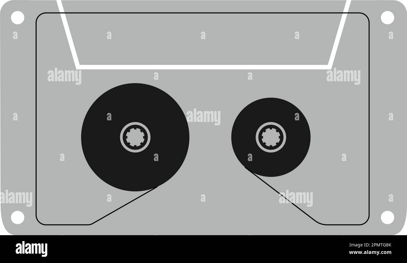 Design der Vektordarstellung für Kassettensymbole Stock Vektor