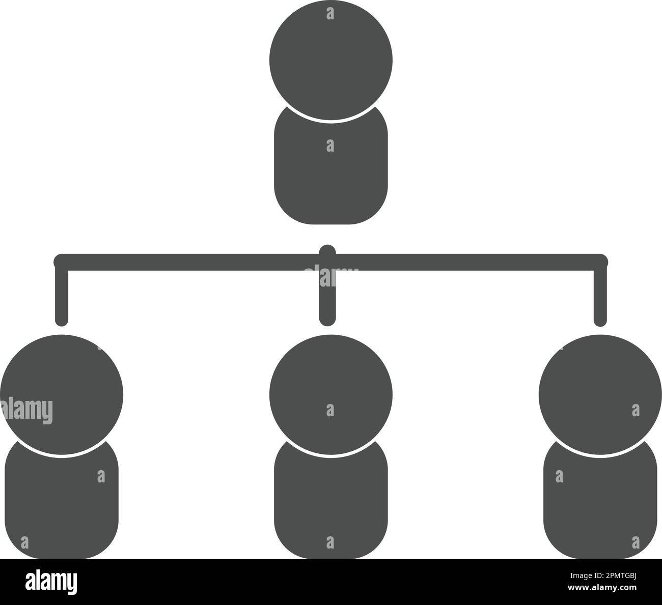 Organisationsstruktur Icon Illustartion Design Stock Vektor