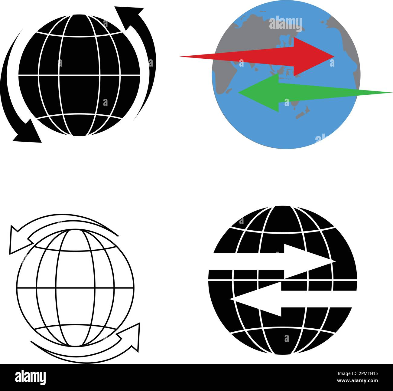 Entwurf der Darstellung des Symbols „Exportieren/Importieren“ Stock Vektor