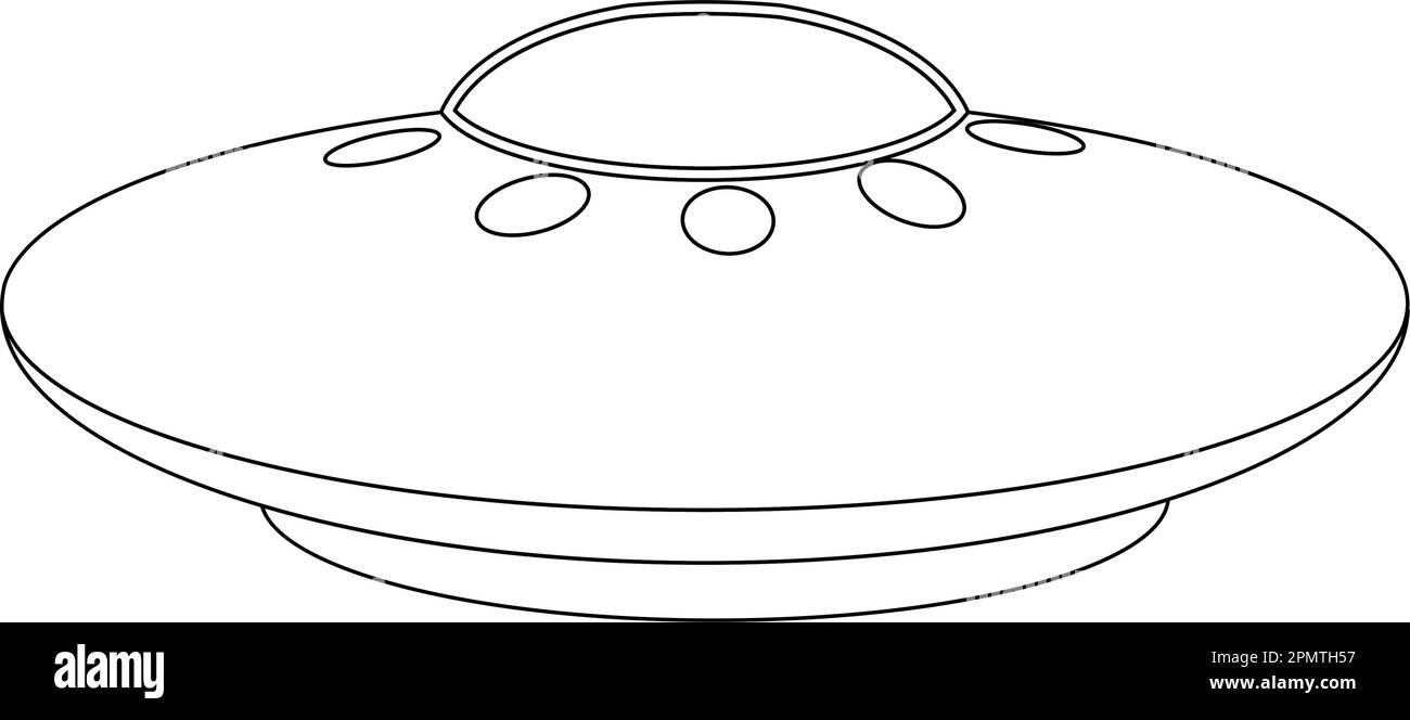 UFO-Symboldesign zur Vektordarstellung Stock Vektor