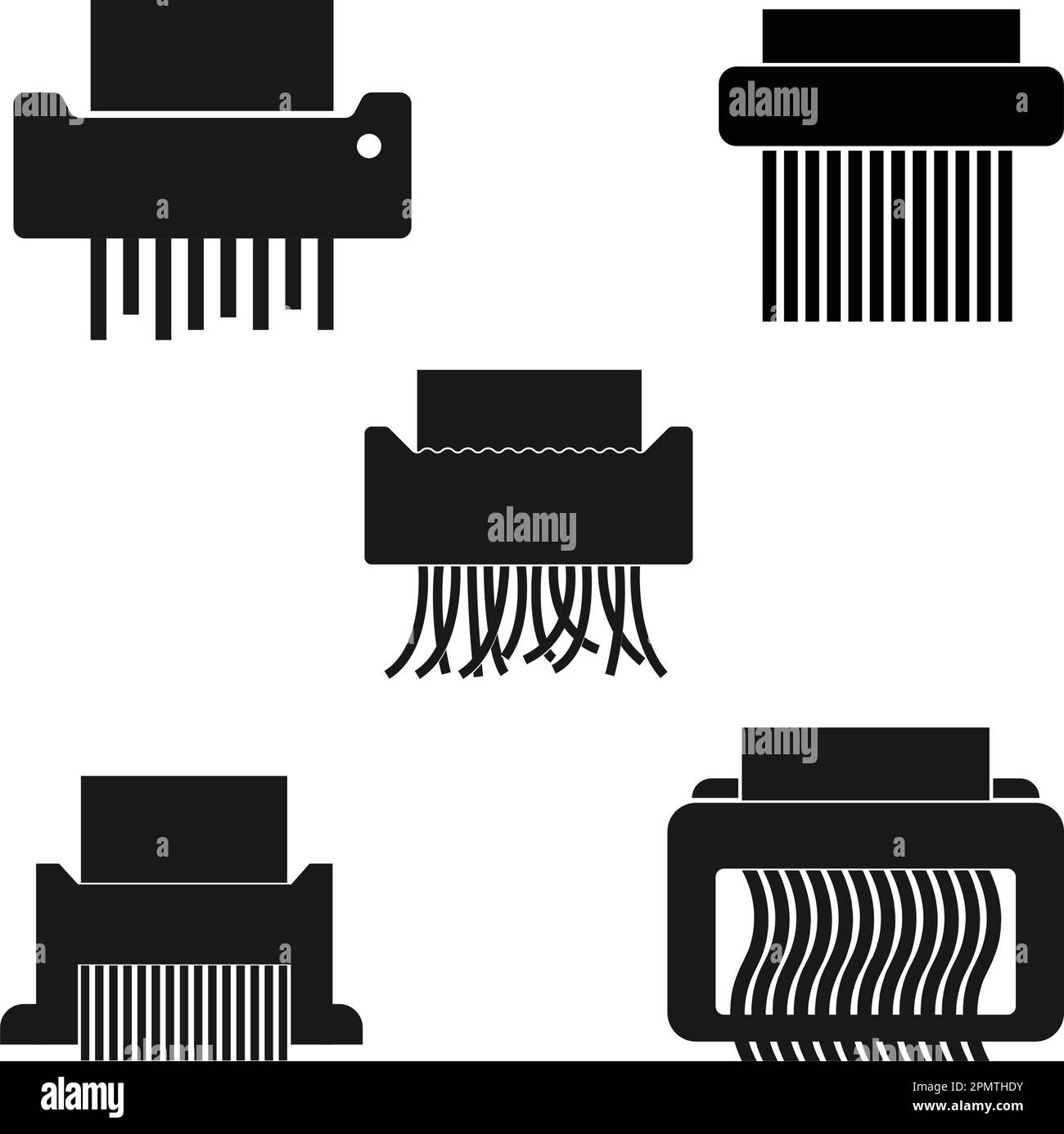 Shredder Machine Icon.Vector Illustration Logo-Design Stock Vektor