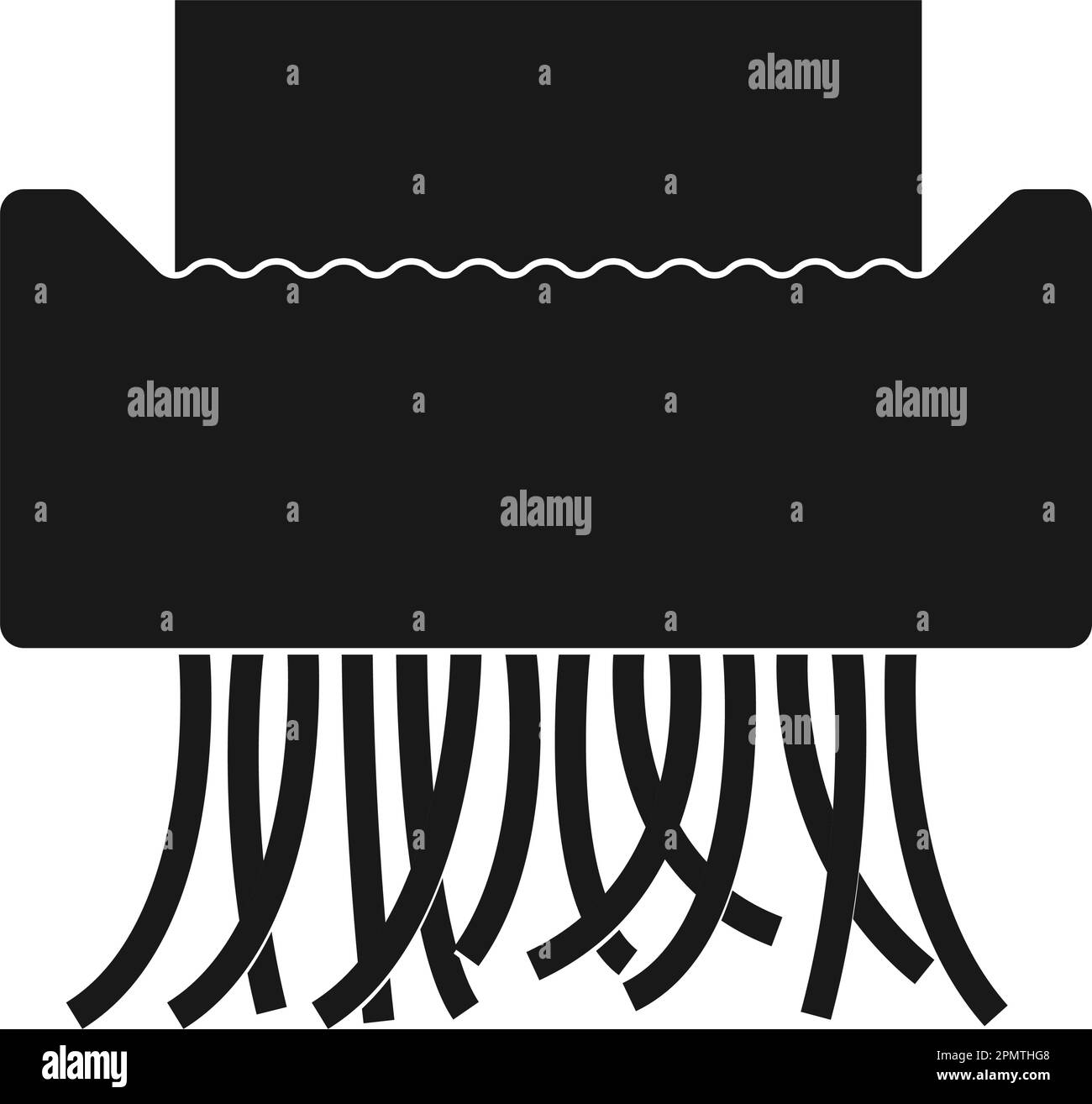Shredder Machine Icon.Vector Illustration Logo-Design Stock Vektor