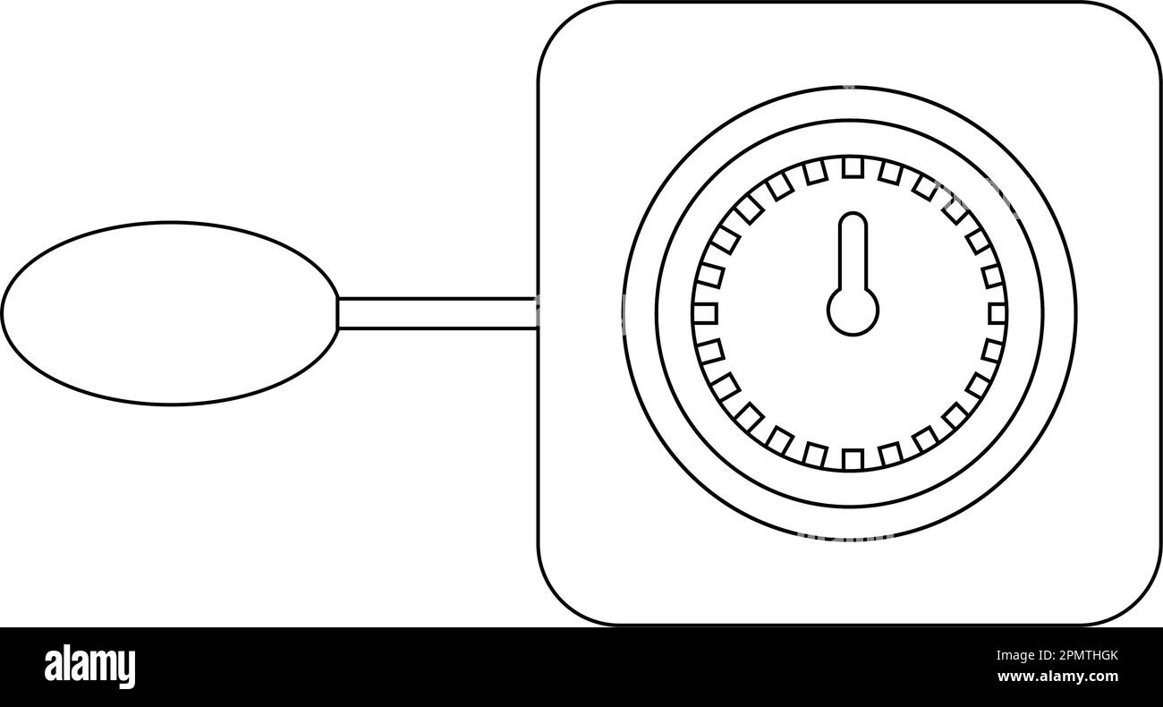 Blutdruckgeräte Logo, Vektordarstellung Designvorlage. Stock Vektor