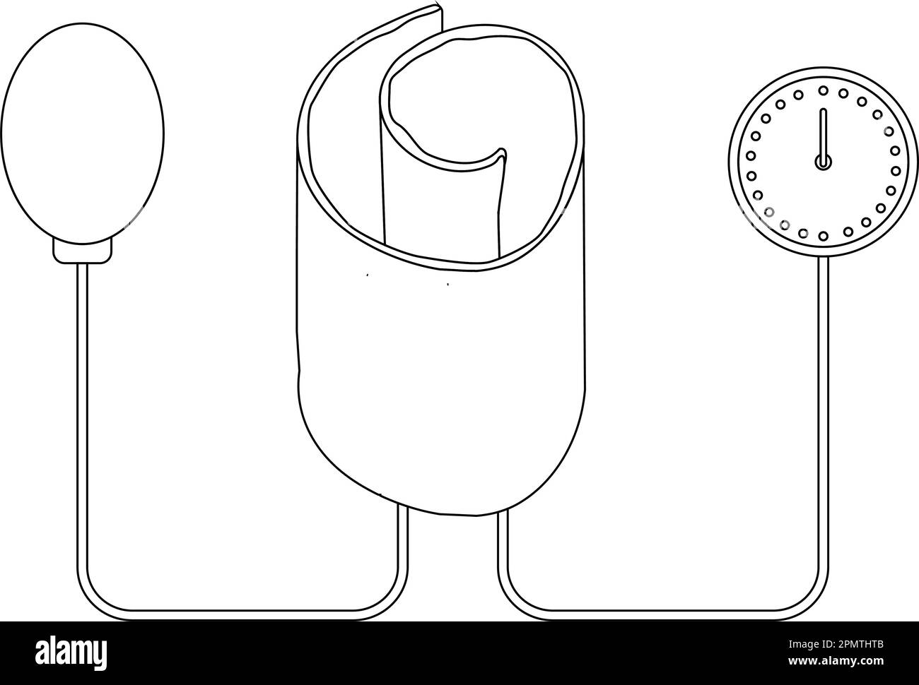 Blutdruckgeräte Logo, Vektordarstellung Designvorlage. Stock Vektor