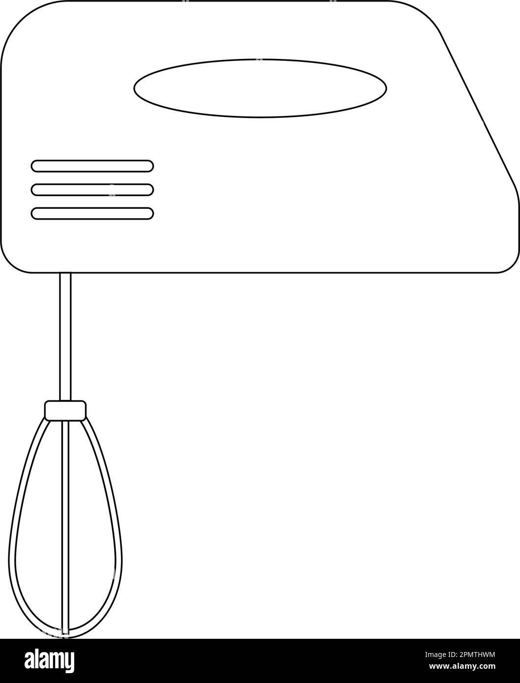 Handmixer Symbolvektor Darstellung einfaches Design. Stock Vektor