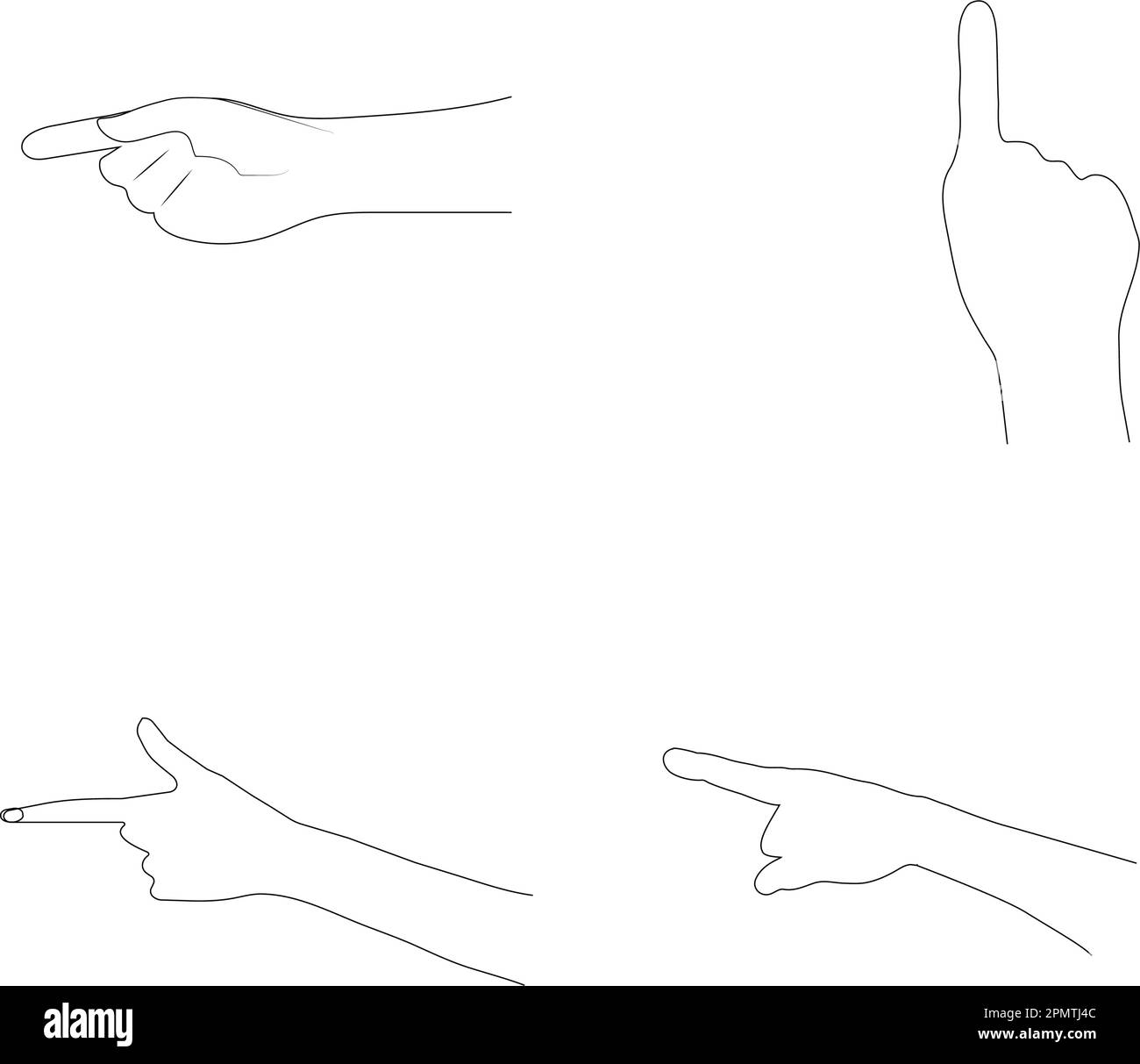 Handsymbol zeigt auf das Design der Illustration Stock Vektor