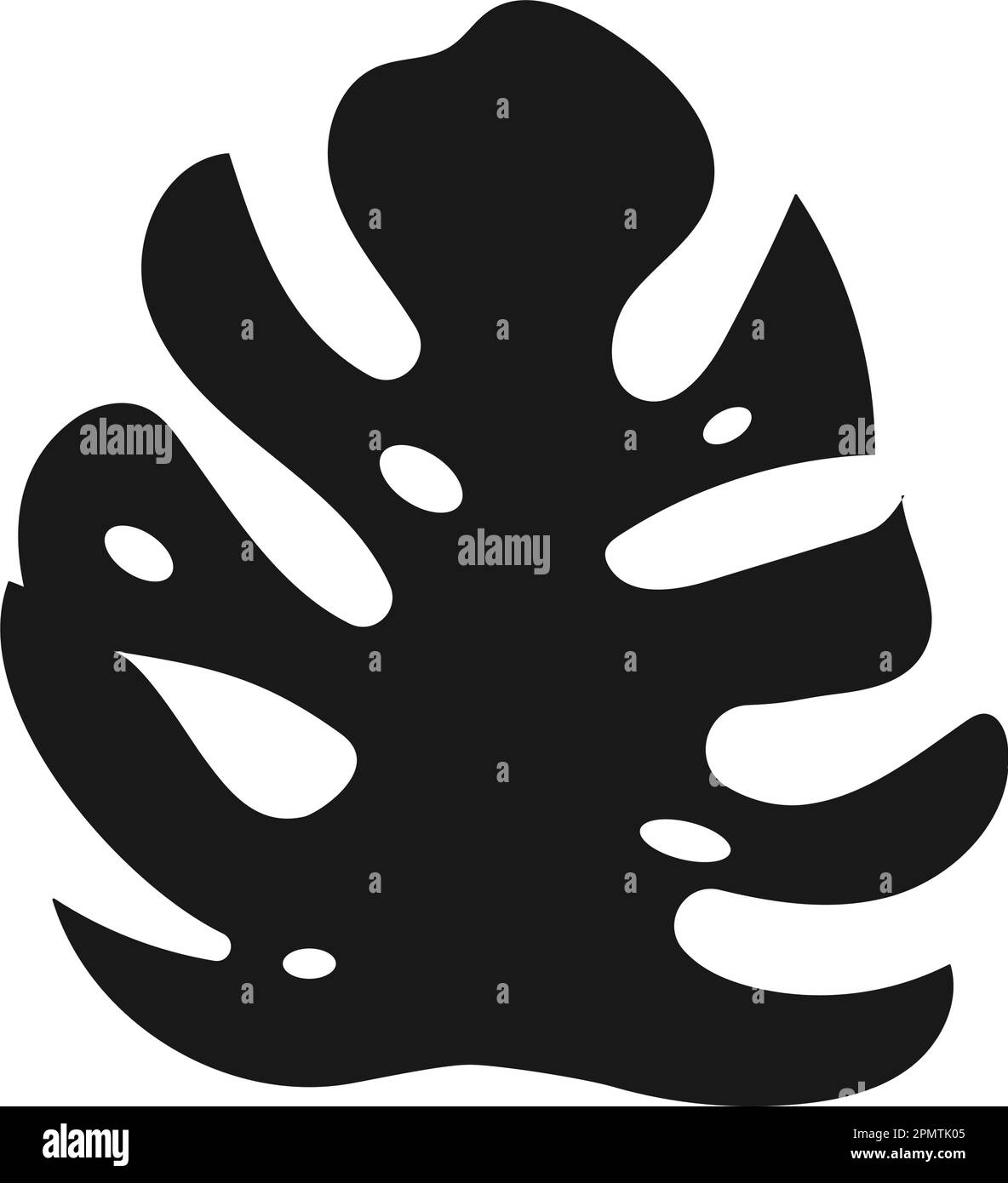 monstera Leaf Icon Vector Design-Vorlage Stock Vektor