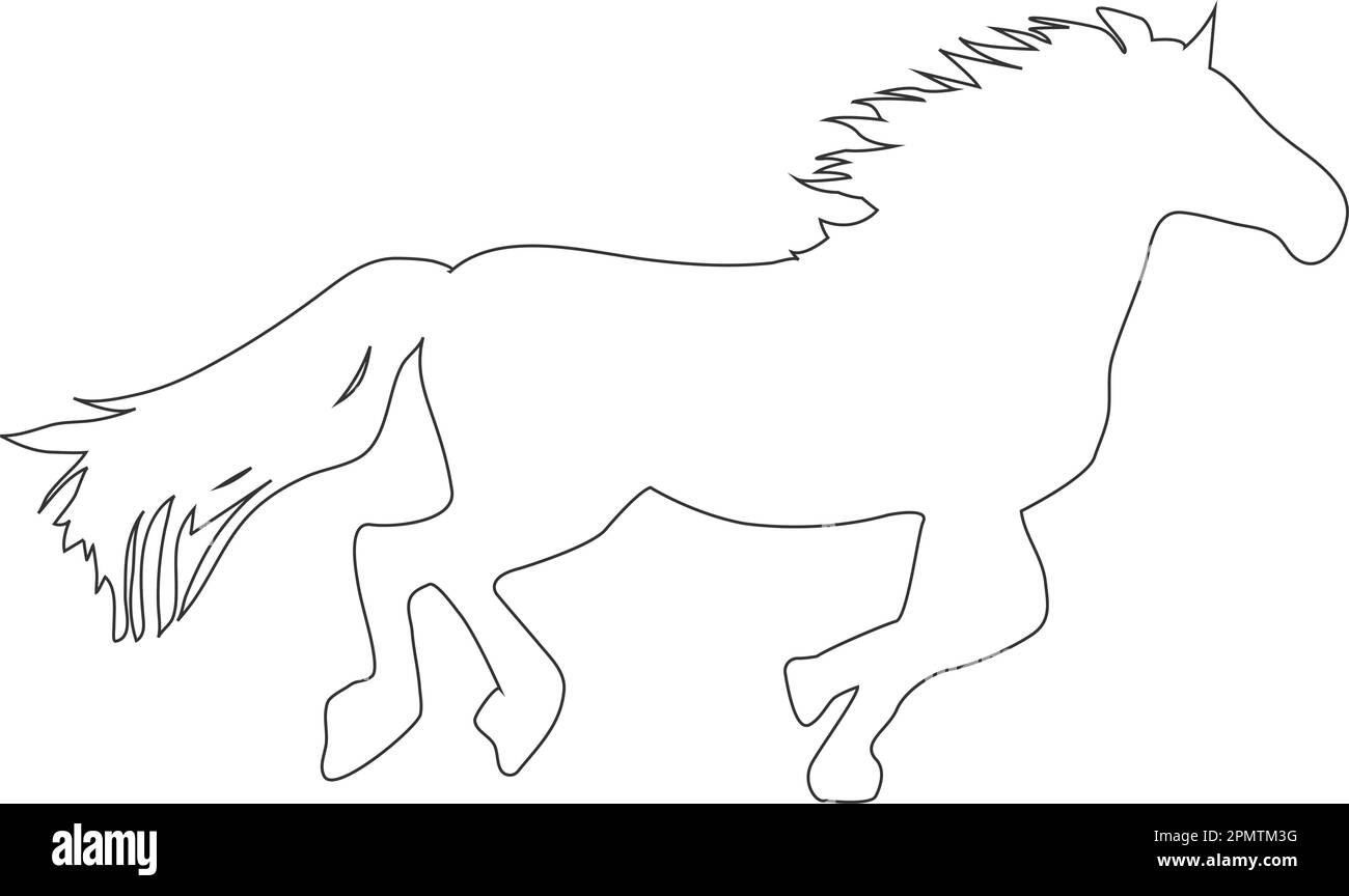 Pferd Symbol Vektor Illustration Design Stock Vektor