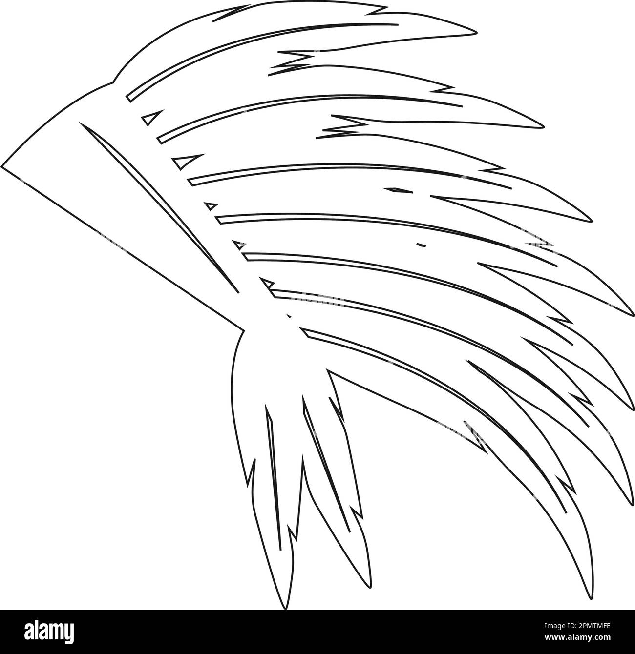 American Native Chief Head Indian Logo-Vektordesign Stock Vektor
