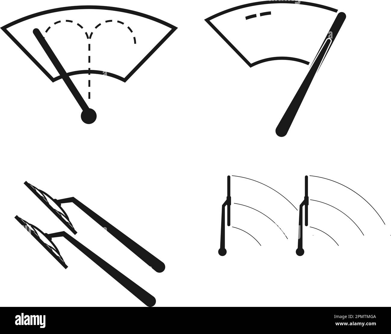 Wischersymbol Vektordarstellung Symboldesign Stock Vektor