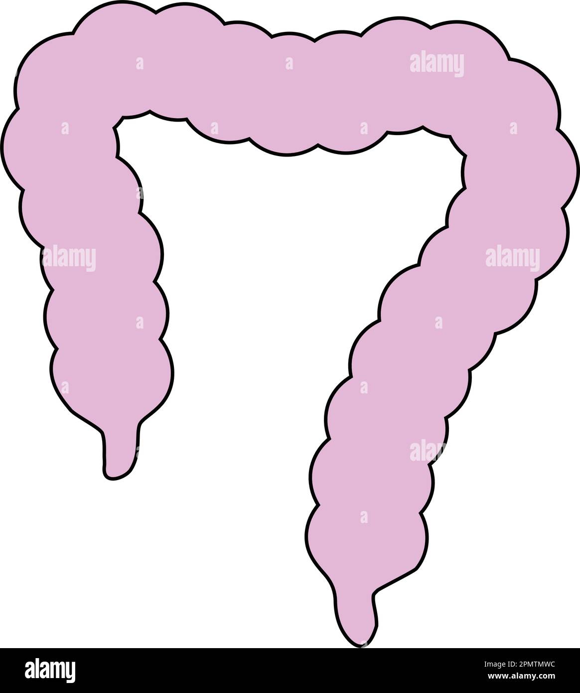 Darm einfaches Symbolvektor-Illustration Symboldesign Stock Vektor