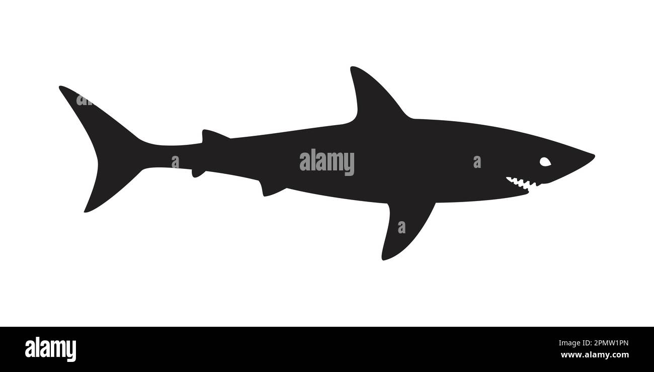 Figur des Haivektor-Logos für das Fischsymbol Stock Vektor