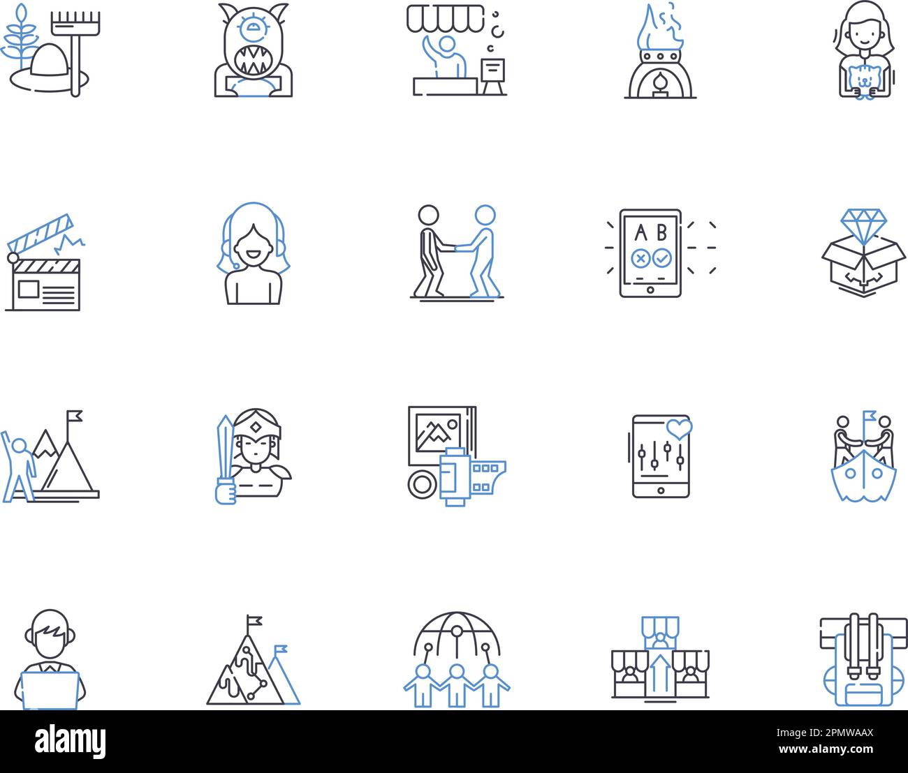 Icons-Sammlung für Wellness-Reisen. Wellness, Reisen, Erholung, Spa, Entspannung, Gesundheit, Yoga-Vektor und Illustration Konzeptsatz. Meditation Stock Vektor