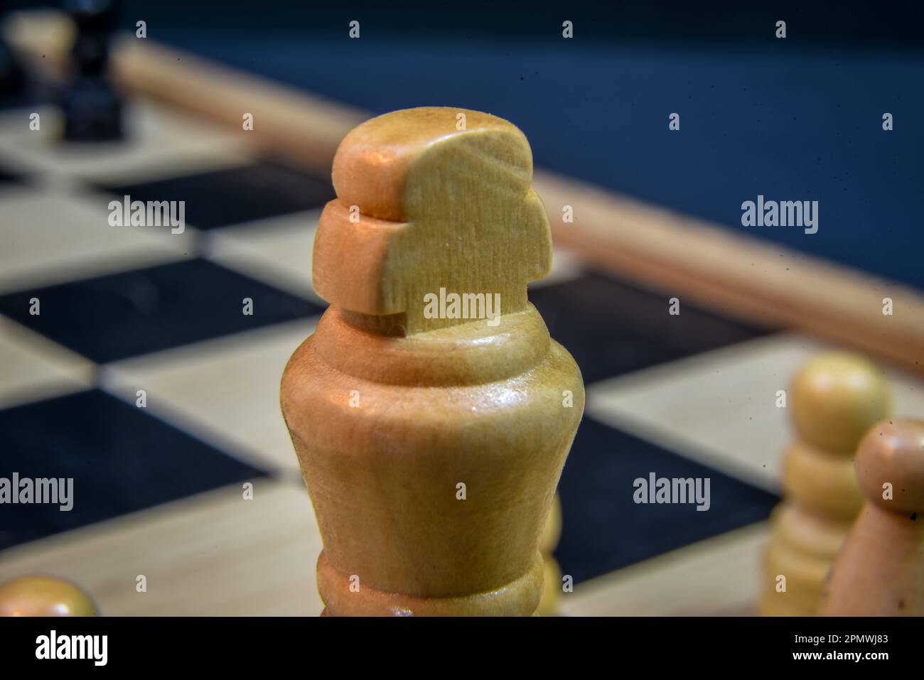 Den Helder, Niederlande - 2. Oktober 2020. Nahaufnahme von Schach und den verschiedenen Stücken. Stockfoto
