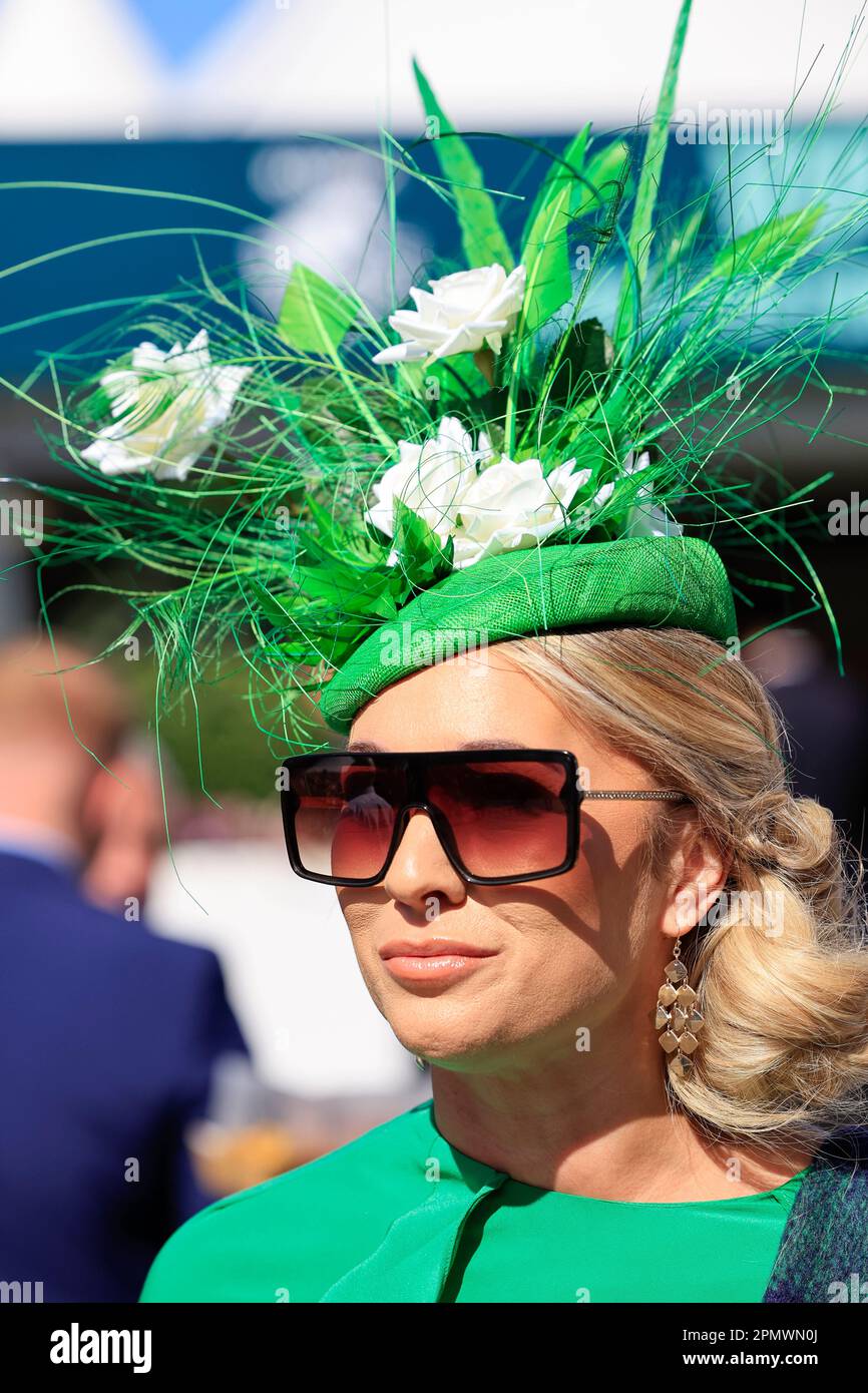 Rennfahrer vor dem Randox Grand National Festival 2023 Grand National Day auf der Rennbahn Aintree, Liverpool, Großbritannien. 15. April 2023. (Foto von Conor Molloy/News Images) in Liverpool, Vereinigtes Königreich, 4/15/2023. (Foto: Conor Molloy/News Images/Sipa USA) Guthaben: SIPA USA/Alamy Live News Stockfoto