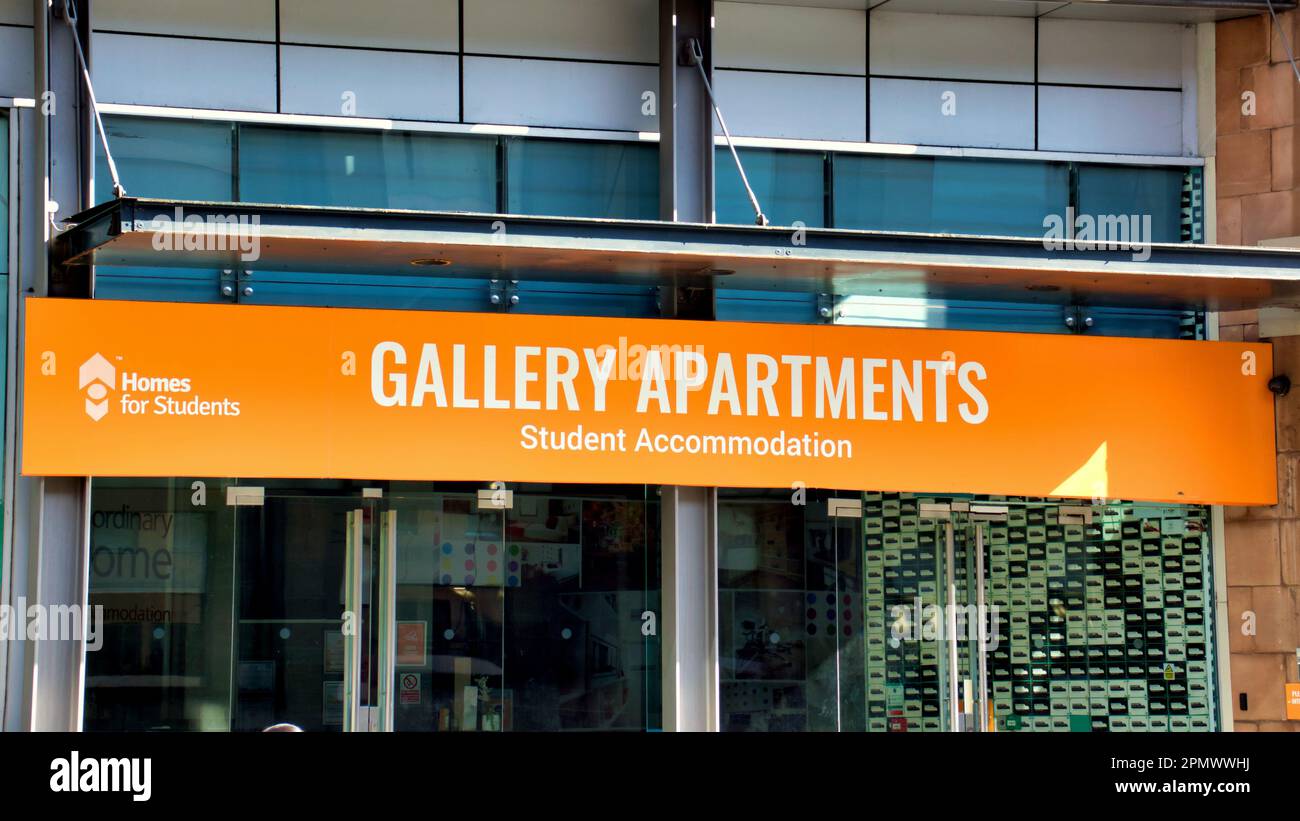 gallery Apartments Studentenwohnheime für Studenten Stockfoto