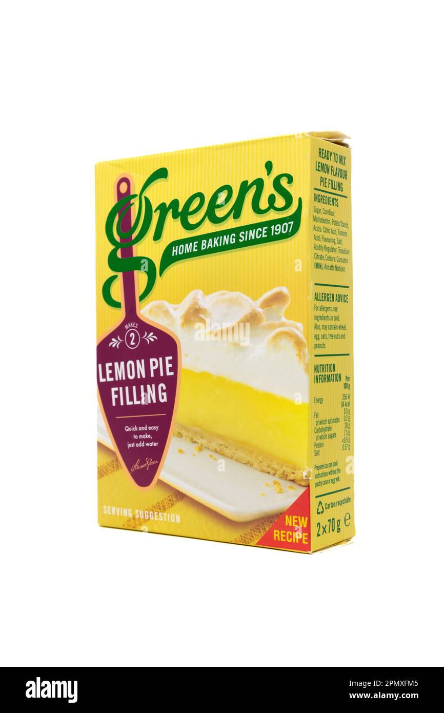 Füllung Mit Grünem Zitronenkuchen Stockfoto