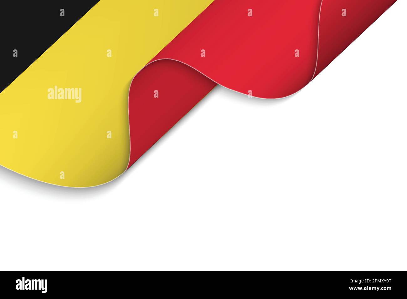 Hintergrund mit winkender belgischer Flagge Stock Vektor