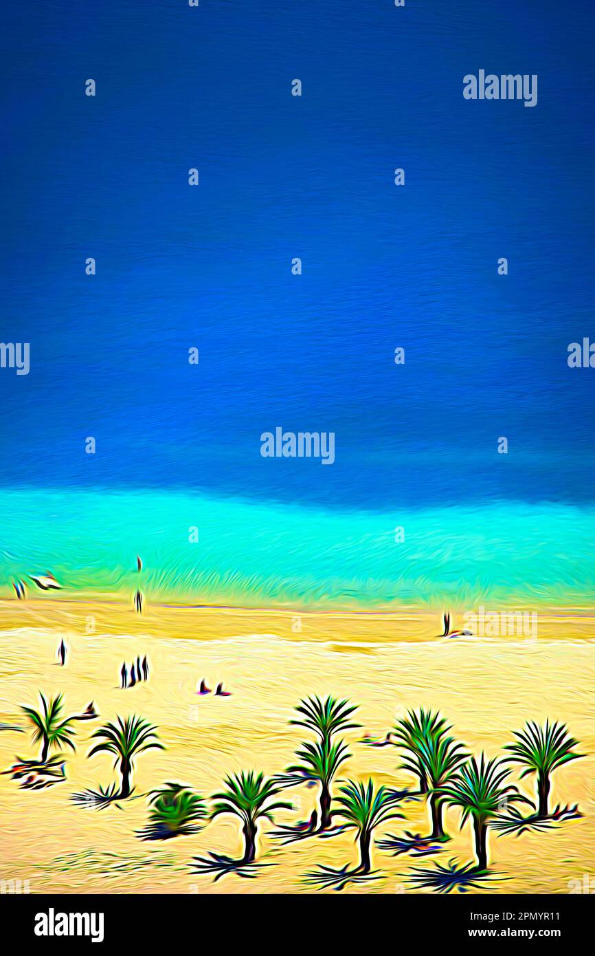 REISEKONZEPT: Tropical Beach (Allgemeines Bild eines exotischen Ortes) Stockfoto