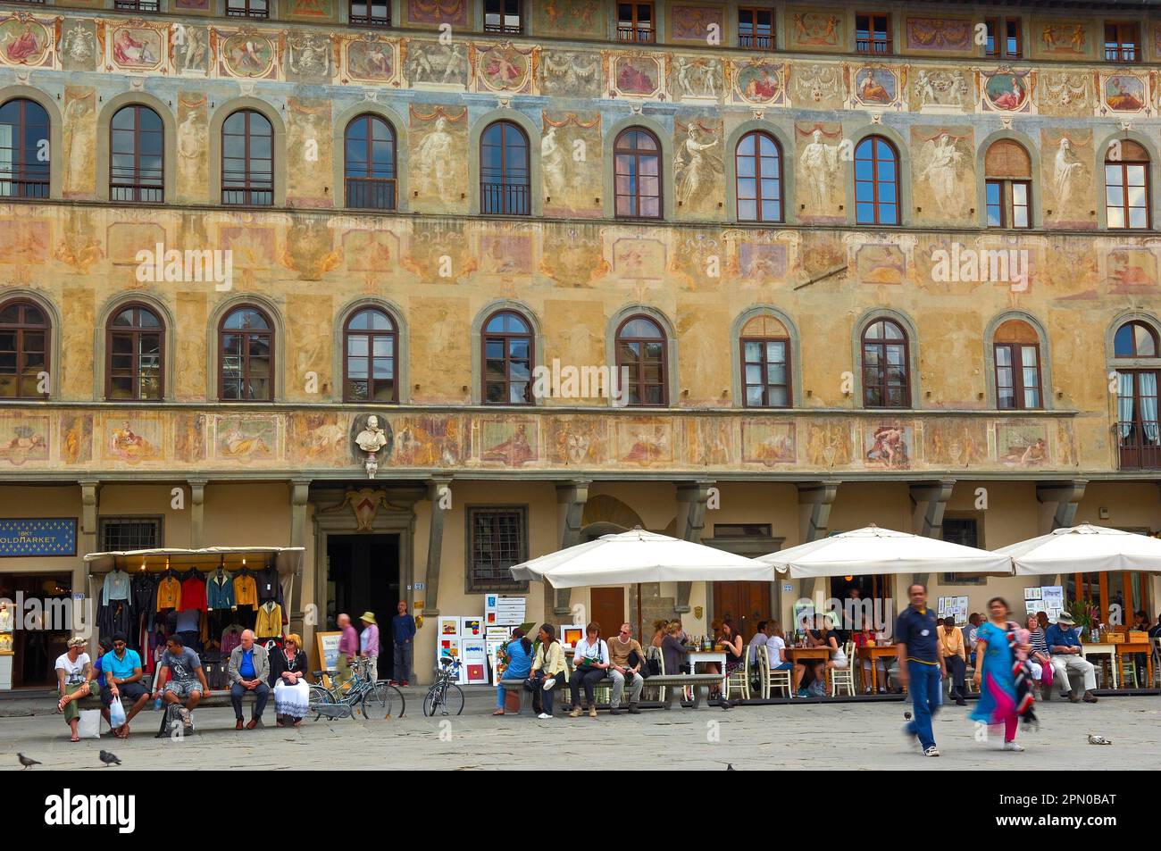 Santa Croce Square, Piazza di Santa Croce, Florenz, Toskana, Italien Stockfoto