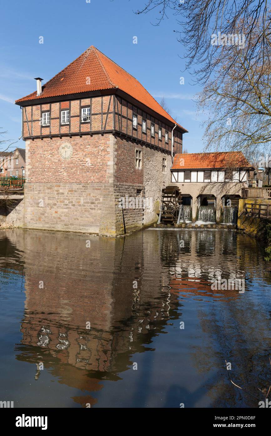 Wassermühle, Luedinghausen, Münsterland, Nordrhein-Westfalen, Deutschland Stockfoto
