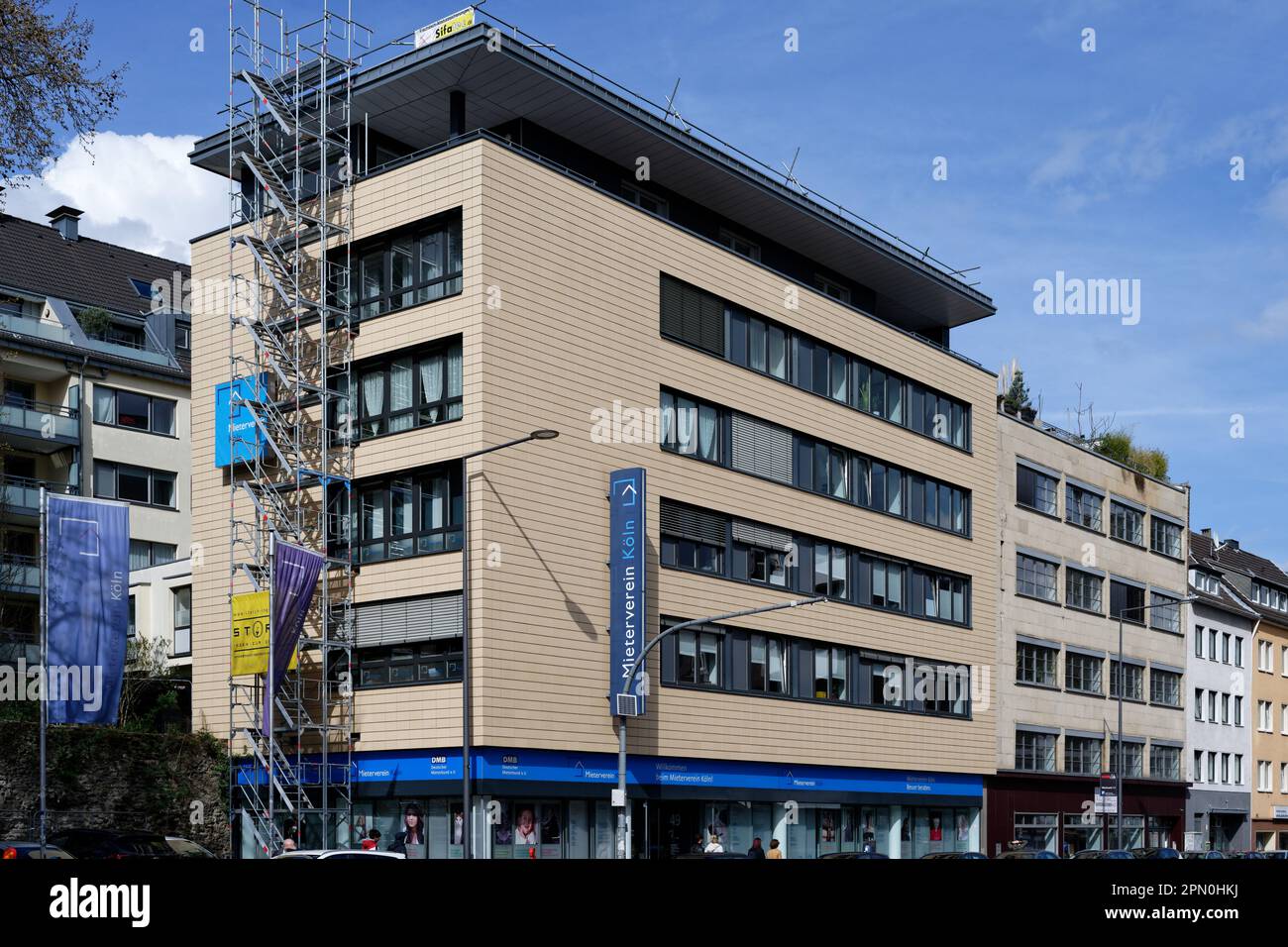 Köln, Deutschland April 13 2023: Bau des Mietverbandes in der kölner Altstadt Stockfoto