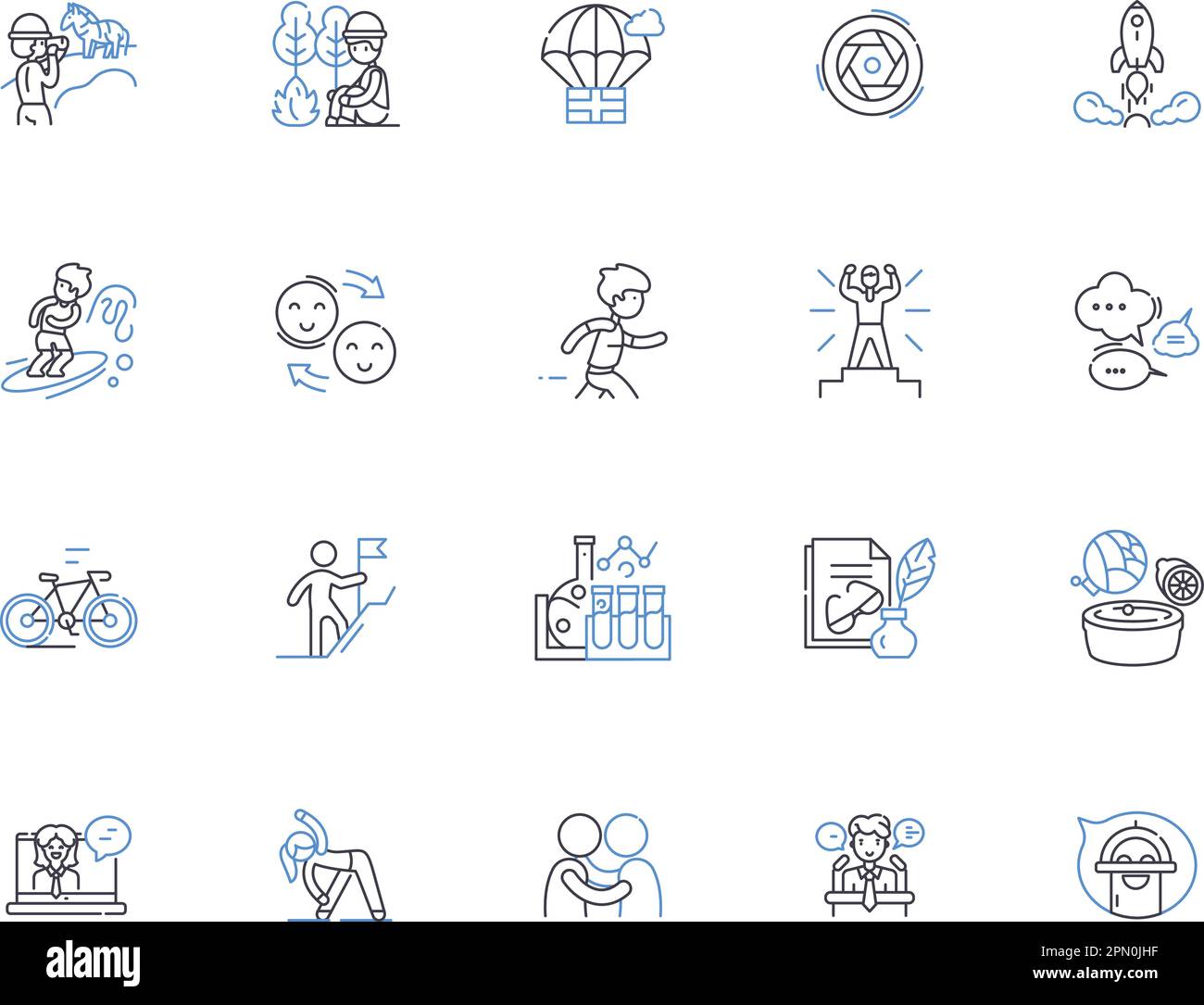 Icons-Sammlung für Wellness-Reisen. Wellness, Reisen, Erholung, Spa, Entspannung, Gesundheit, Yoga-Vektor und Illustration Konzeptsatz. Meditation Stock Vektor