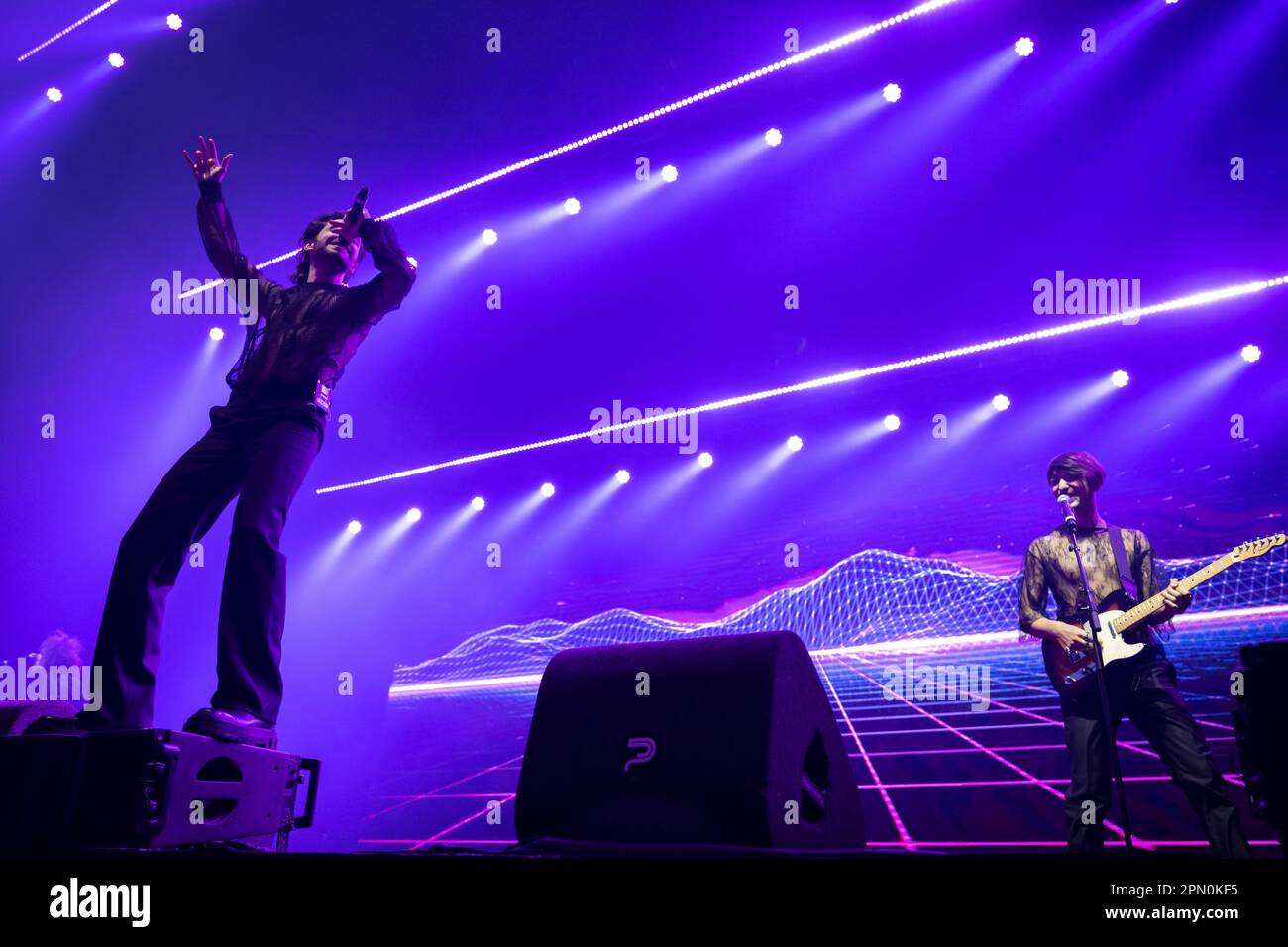 AMSTERDAM - Piqued Jacks aus San Marino während der jährlichen Eurovision in Concert Eurovision Party findet in AFAS Live statt. ANP SANDER KONING netherlands Out - belgium Out Credit: ANP/Alamy Live News Stockfoto