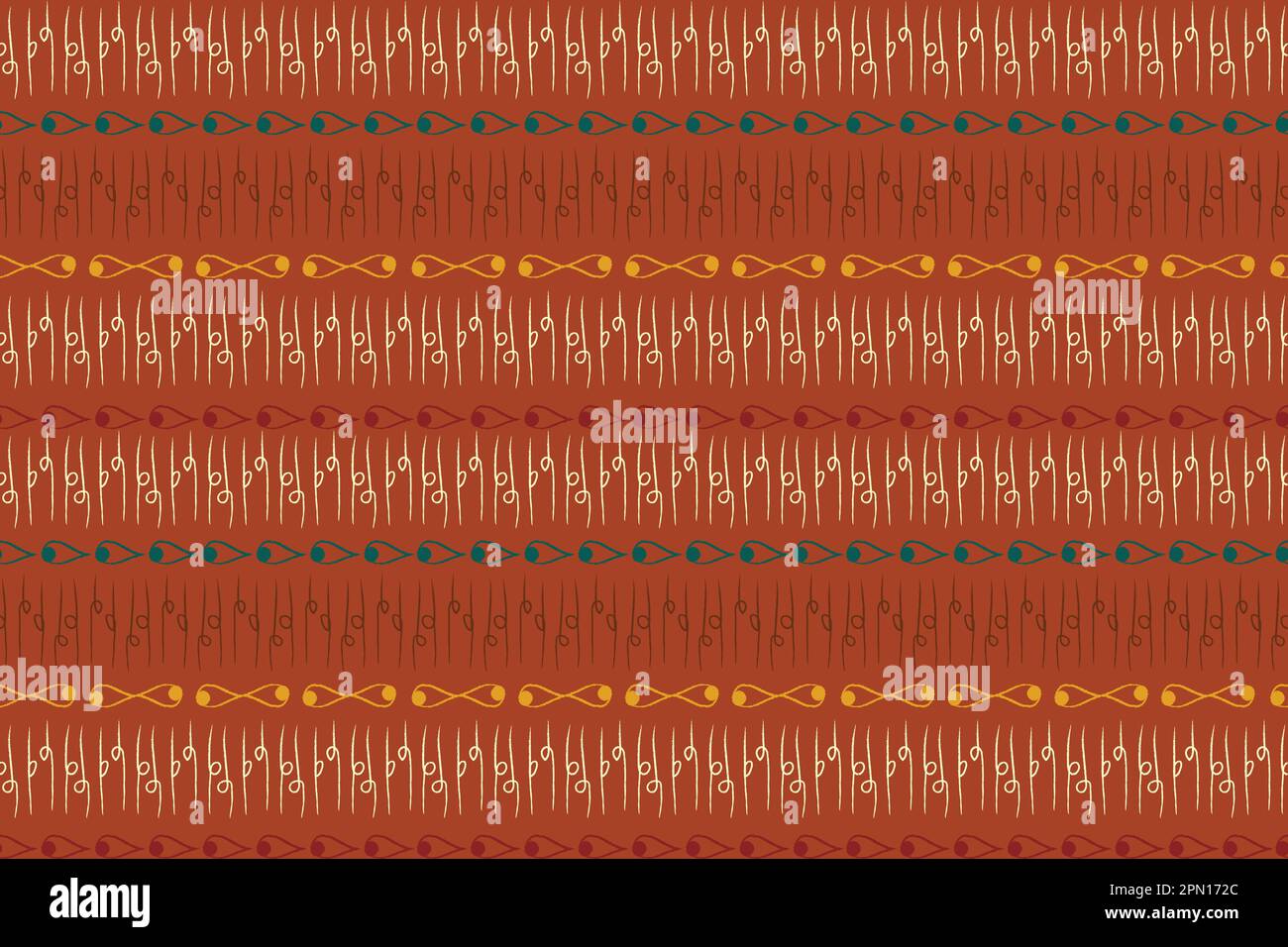 Afrikanisches traditionelles grünes Muster. Nahtlos schöne Küche im Chitenge-Stil. Farbenfrohes Modedesign. Abstraktes geometrisches Kreismuster. Ankara-Blumenmuster, afrikanische Wachsabdrücke. Stock Vektor