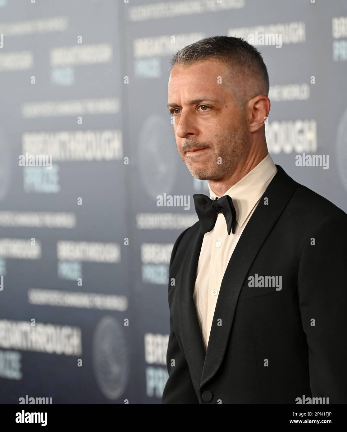 Los Angeles, USA. 15. April 2023. Jeremy war stark bei der Preisverleihung für Wissenschaft und Mathematik 2023 im Academy Museum. Bildnachweis: Paul Smith/Alamy Live News Stockfoto