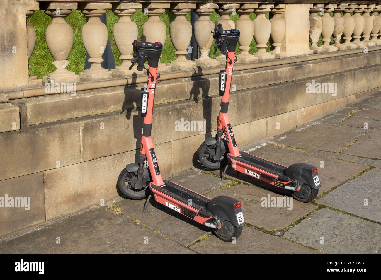 VOI Leih Roller in Liverpool Stockfoto