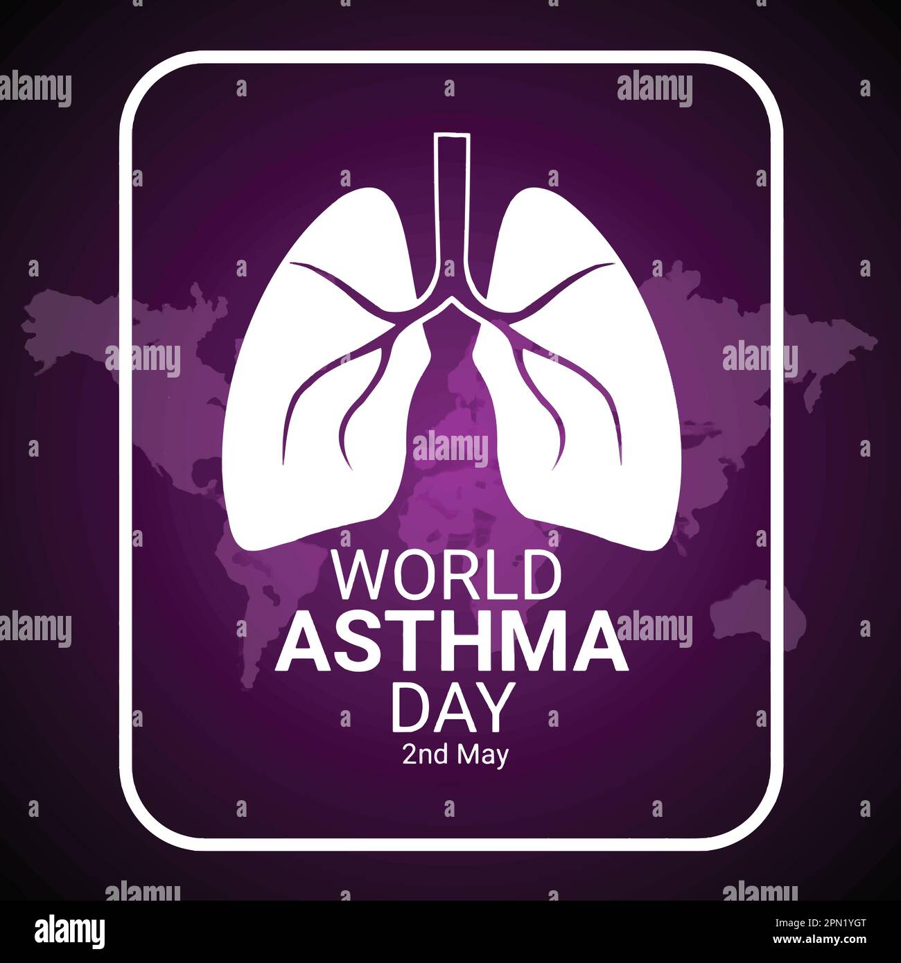 World Asthma Day Design, Vektordarstellung EPS10 grafischer Hintergrund Stock Vektor