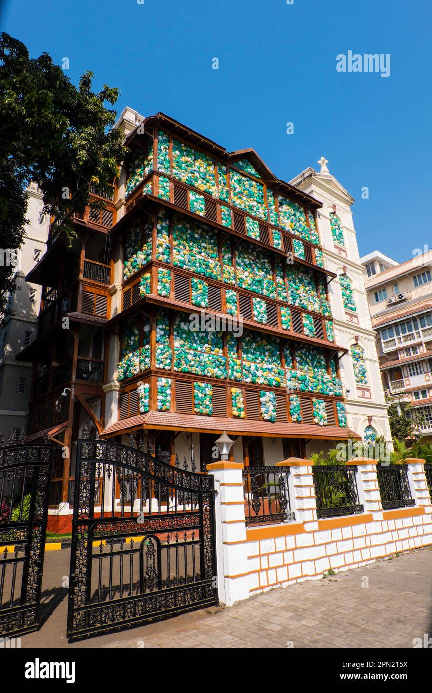 Evelyn House, Colaba, Mumbai, Indien Stockfoto