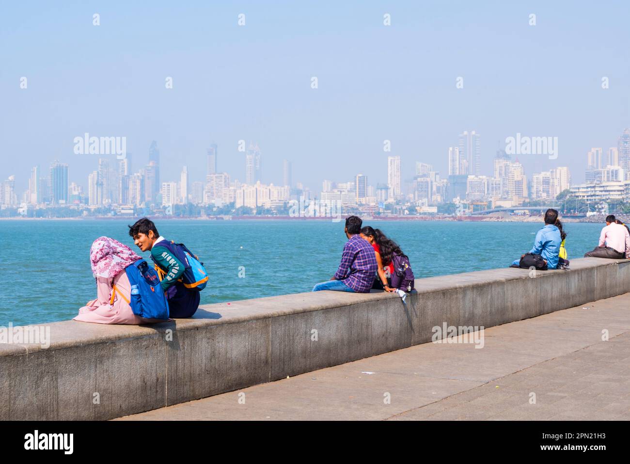 Marine Drive, Mumbai, Indien Stockfoto